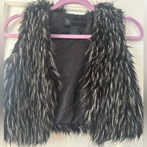 Faux fur vest